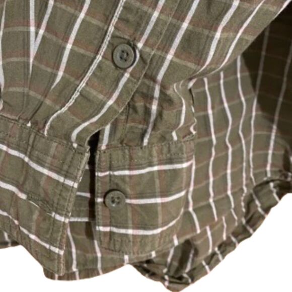 The North Face Men’s Green Stripes Multi Button Down Shirt Size-XXL/TTG - Picture 7 of 8